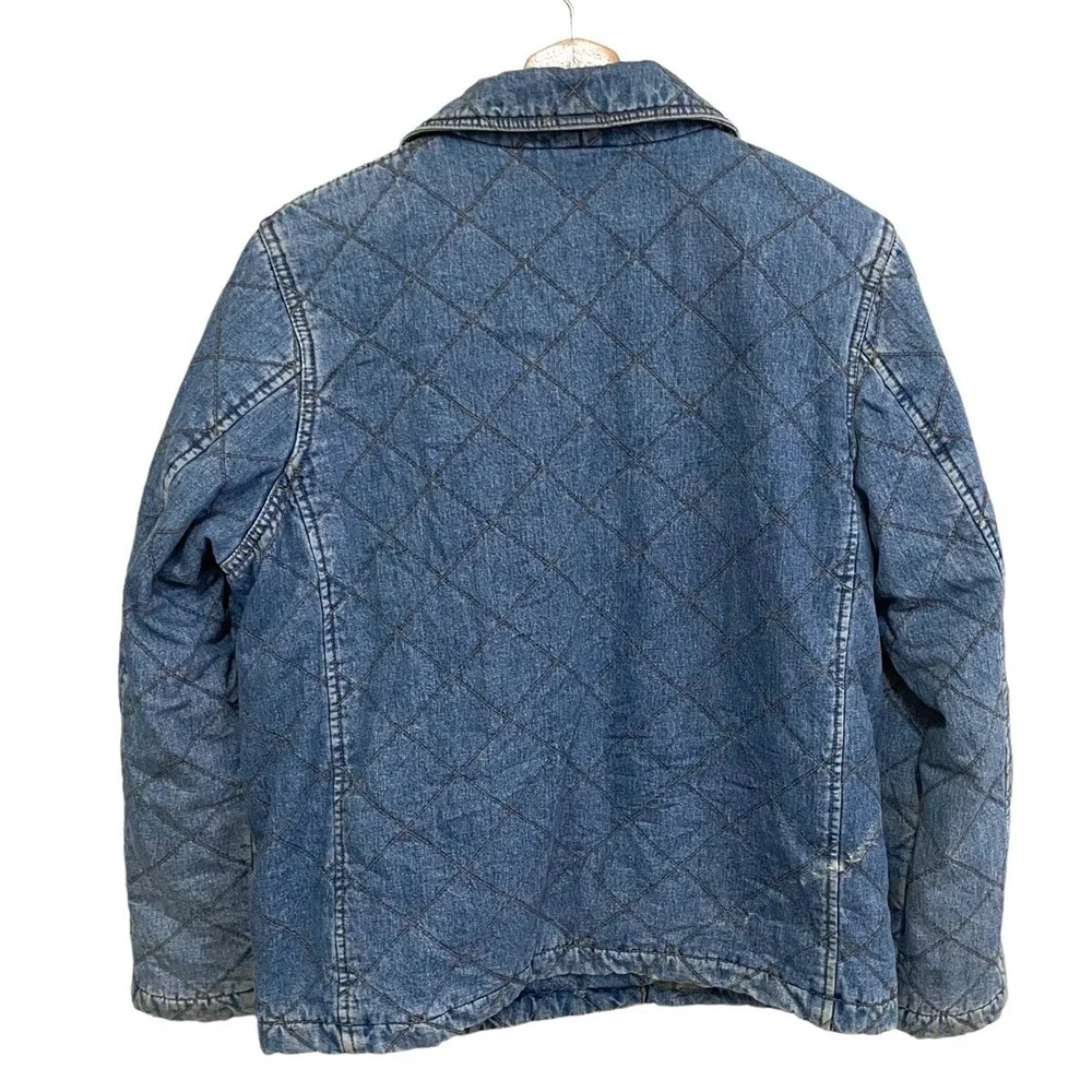 VINTAGE LAUREN BY RALPH LAUREN DENIM BUTTON JACKET | SZ:‎ L | NWOT - Picture 7 of 10